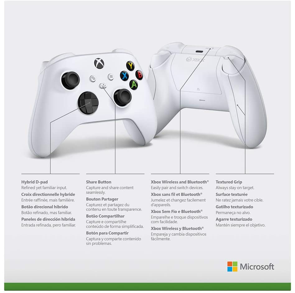 XBSX WIRELESS CONTROLLER ROBOT WHITE (NEW)